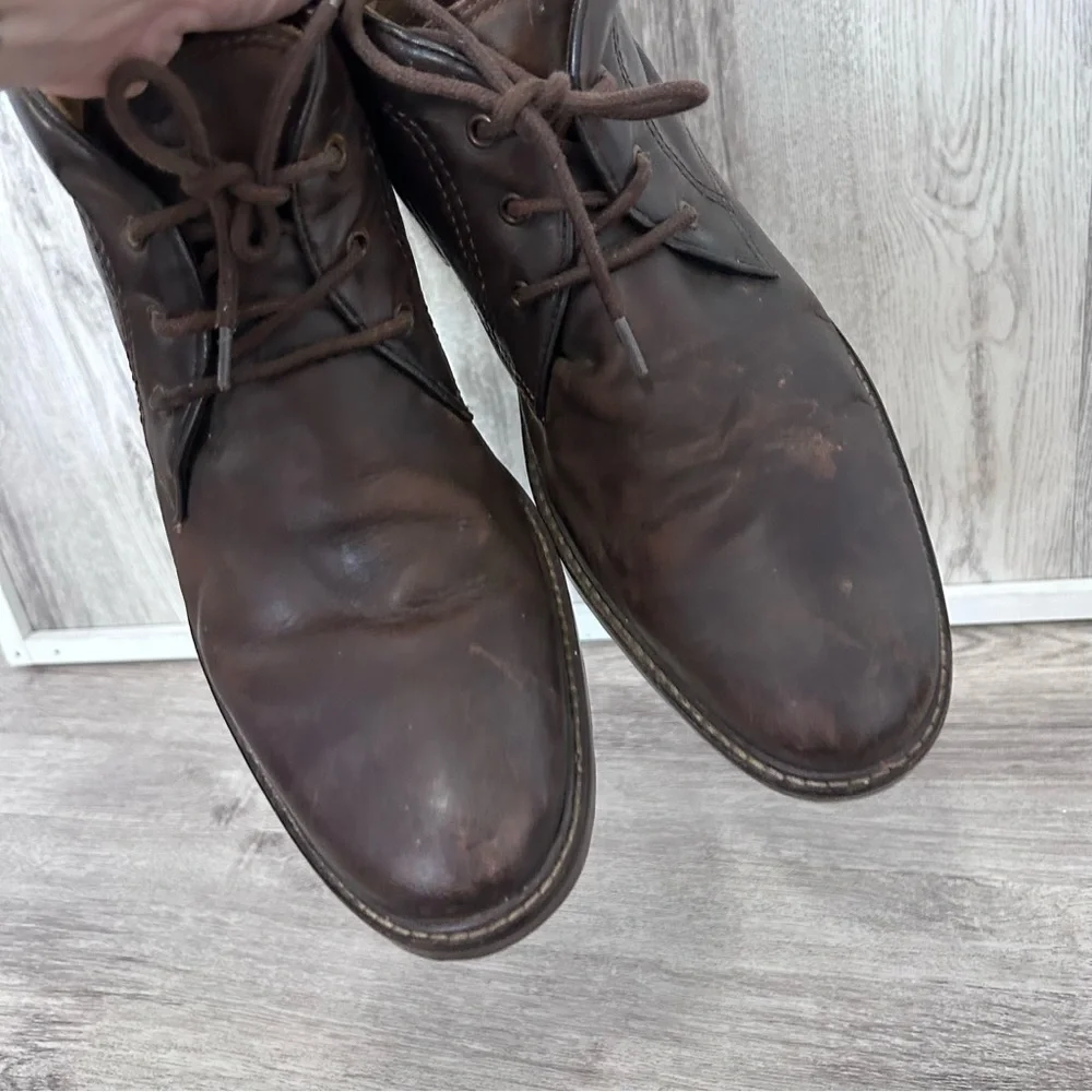Florsheim Fenway chukka boot men 10 brown leather Preppy Workwear Academia